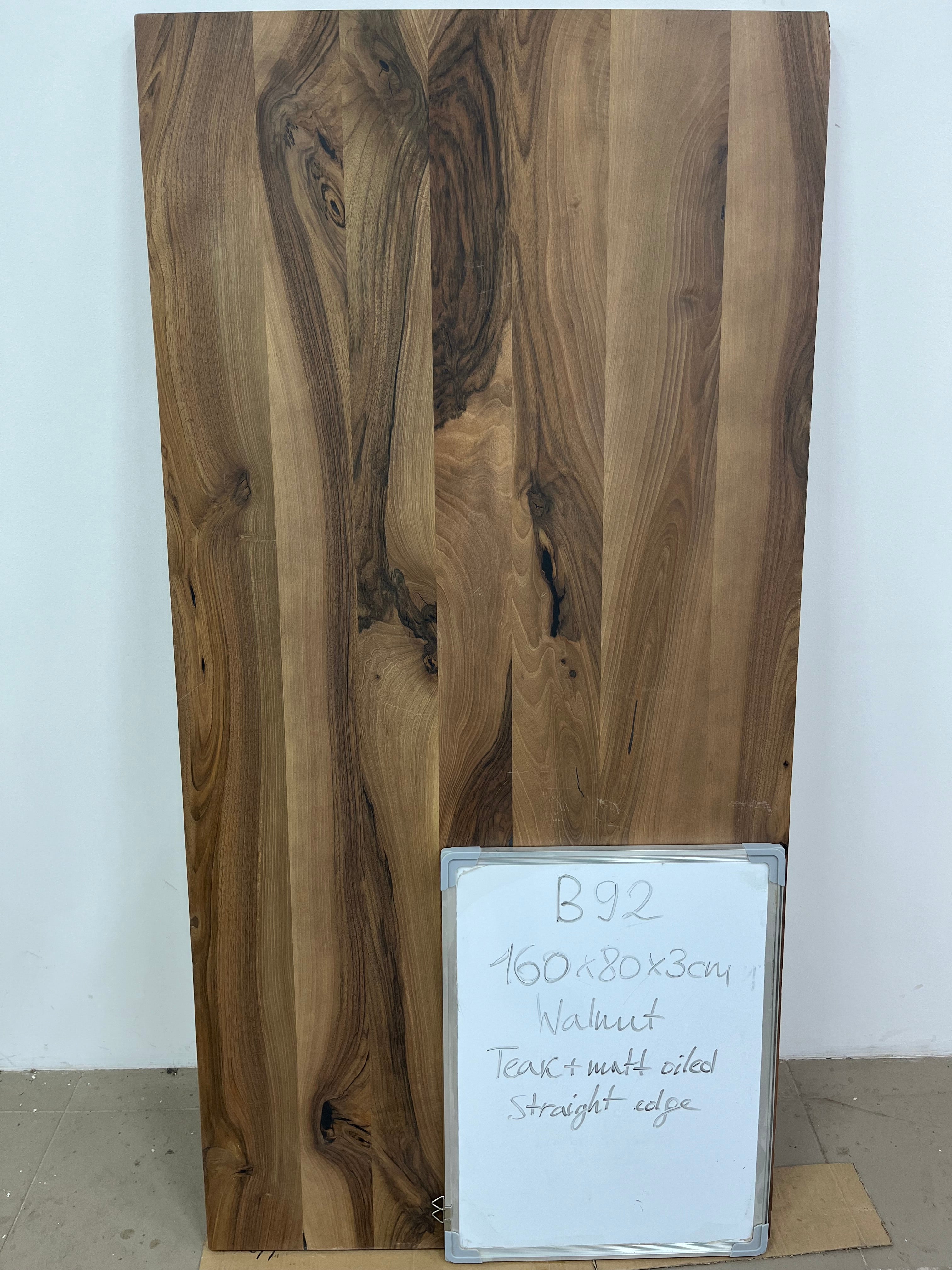 TABLE TOP | WALNUT | 160 x 80 x 3 cm | B92 Stock