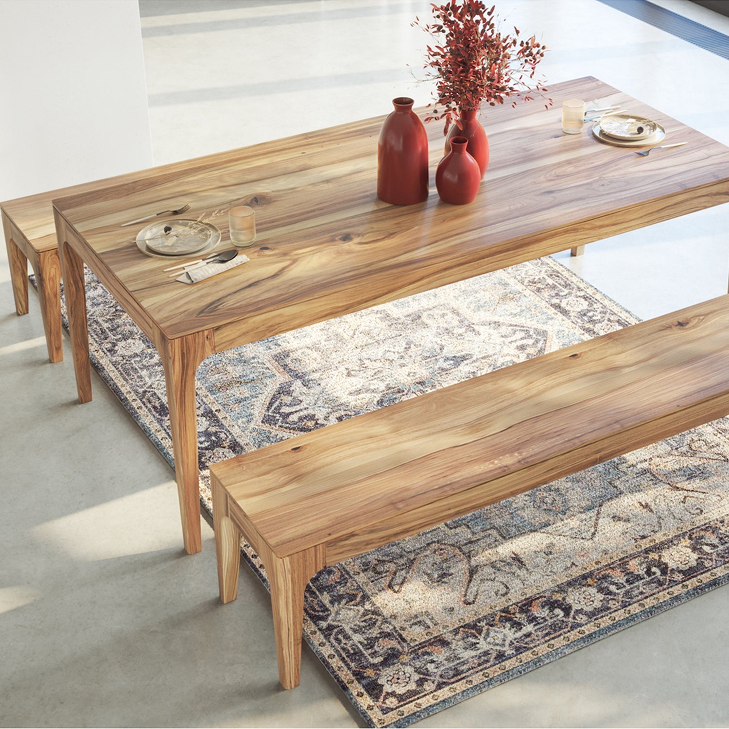 CAROLINA | Walnut Dining Bench