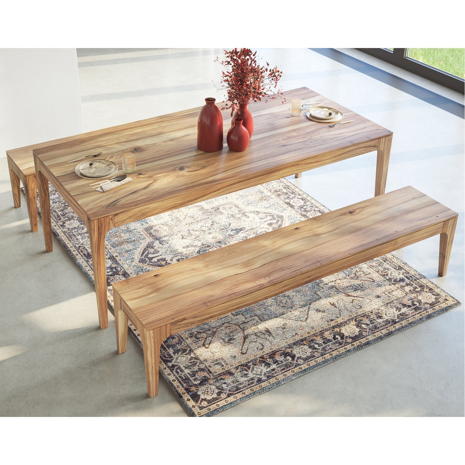 CAROLINA | Walnut Dining Bench