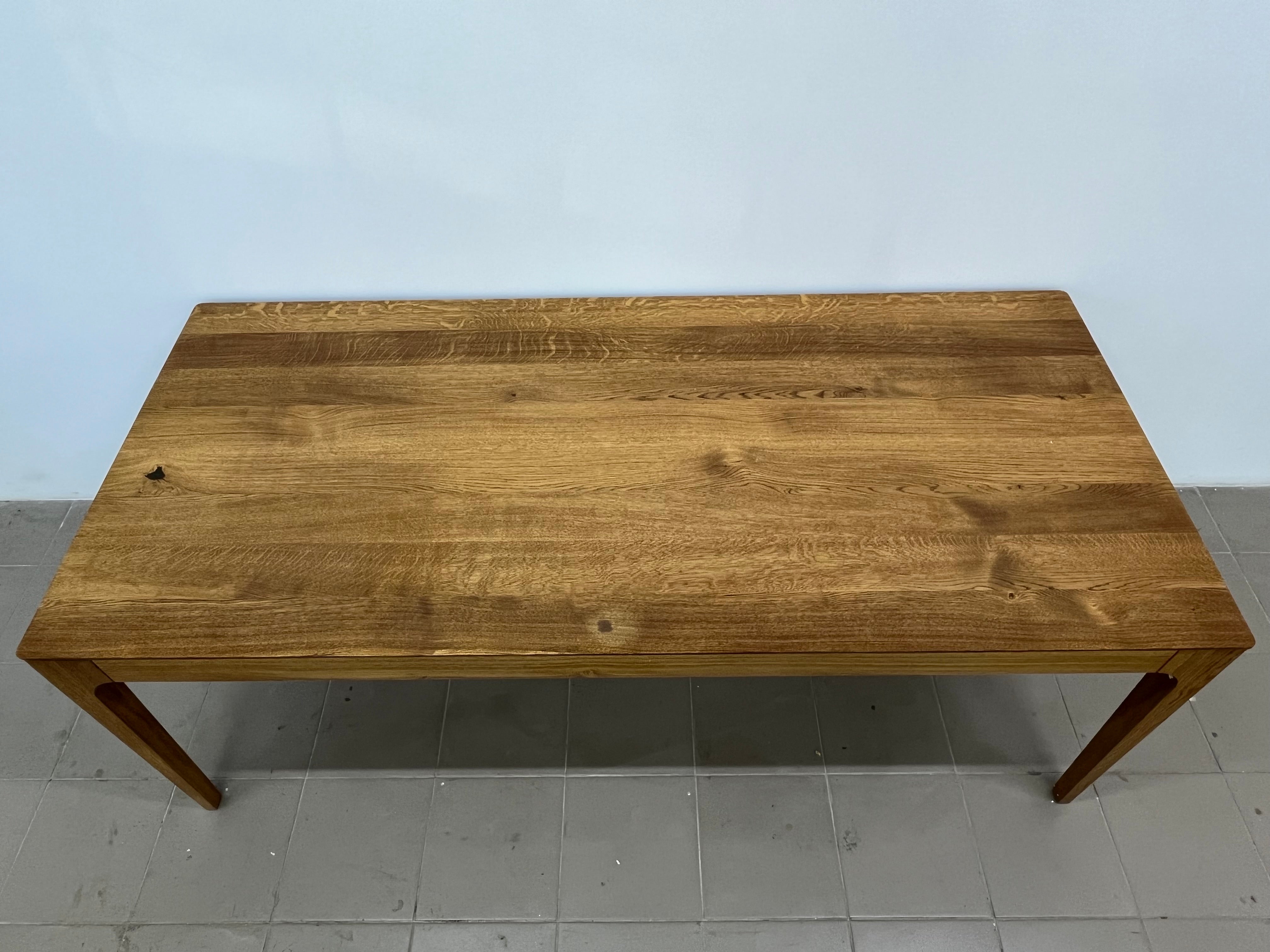 CAROLINA | Oak Table | 200 x 90 x 2 cm | B41 Stock