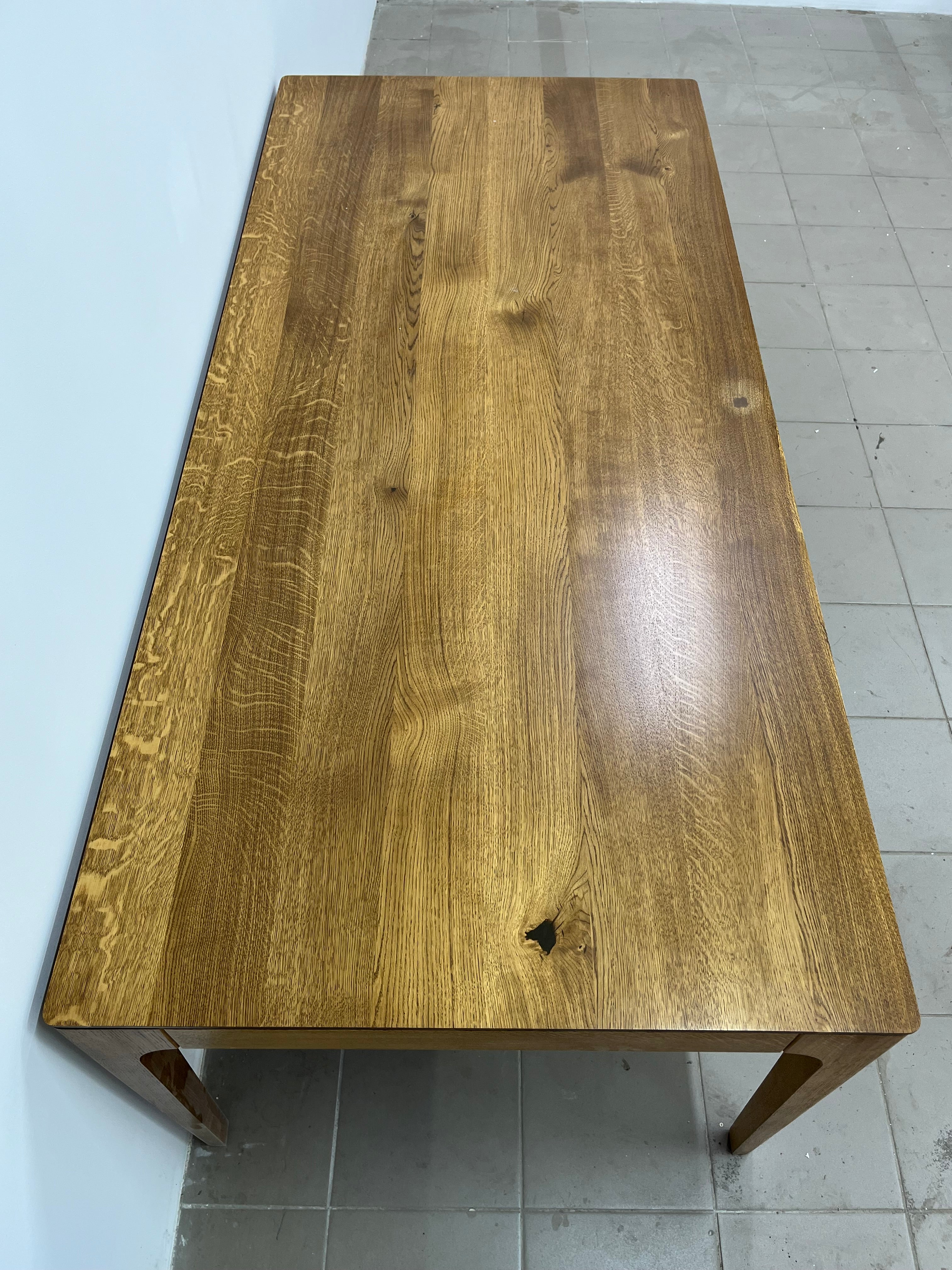 CAROLINA | Oak Table | 200 x 90 x 2 cm | B41 Stock