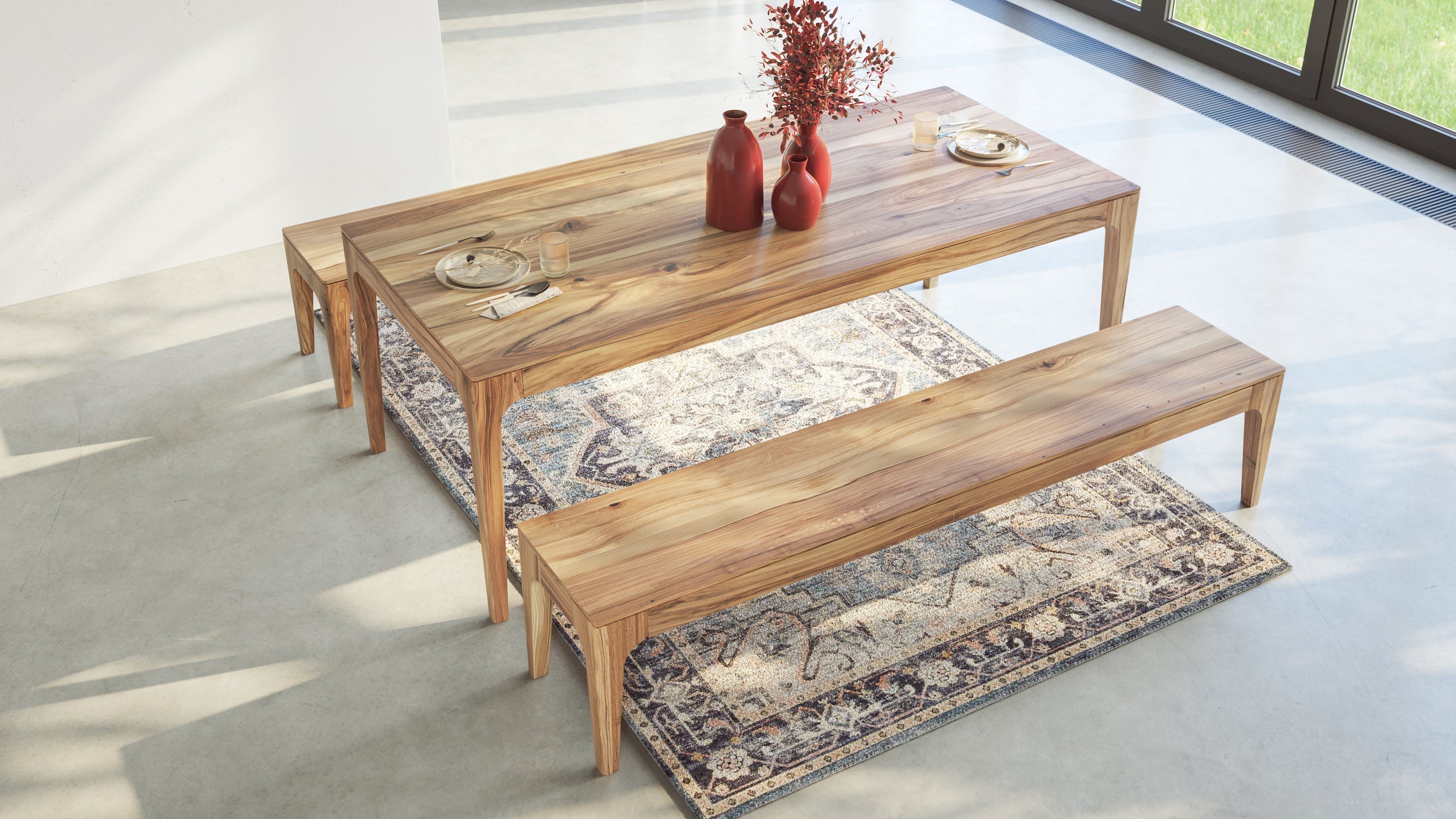 CAROLINA | Walnut Dining Bench