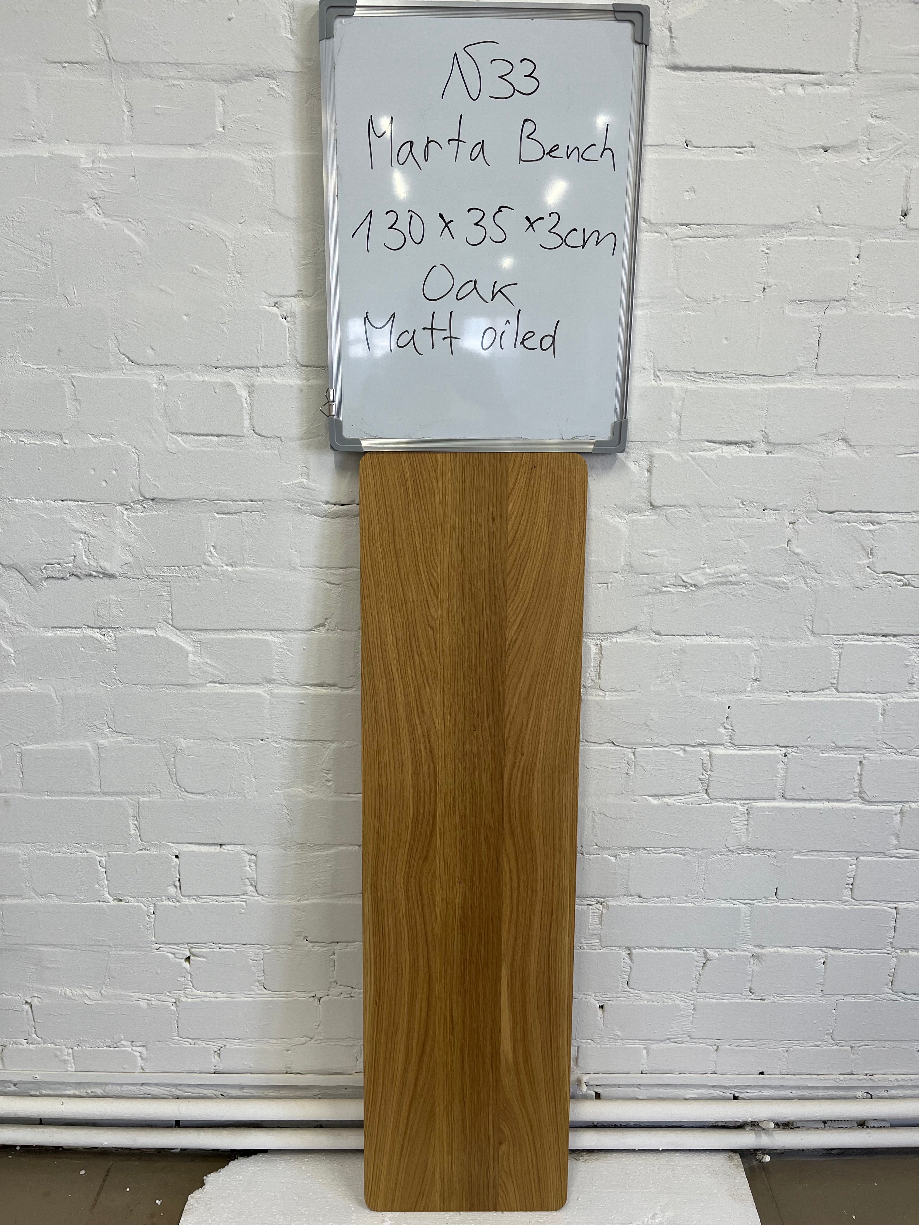 MARTA BENCH | Oak | 190 x 35 x 3 cm | N54 Stock