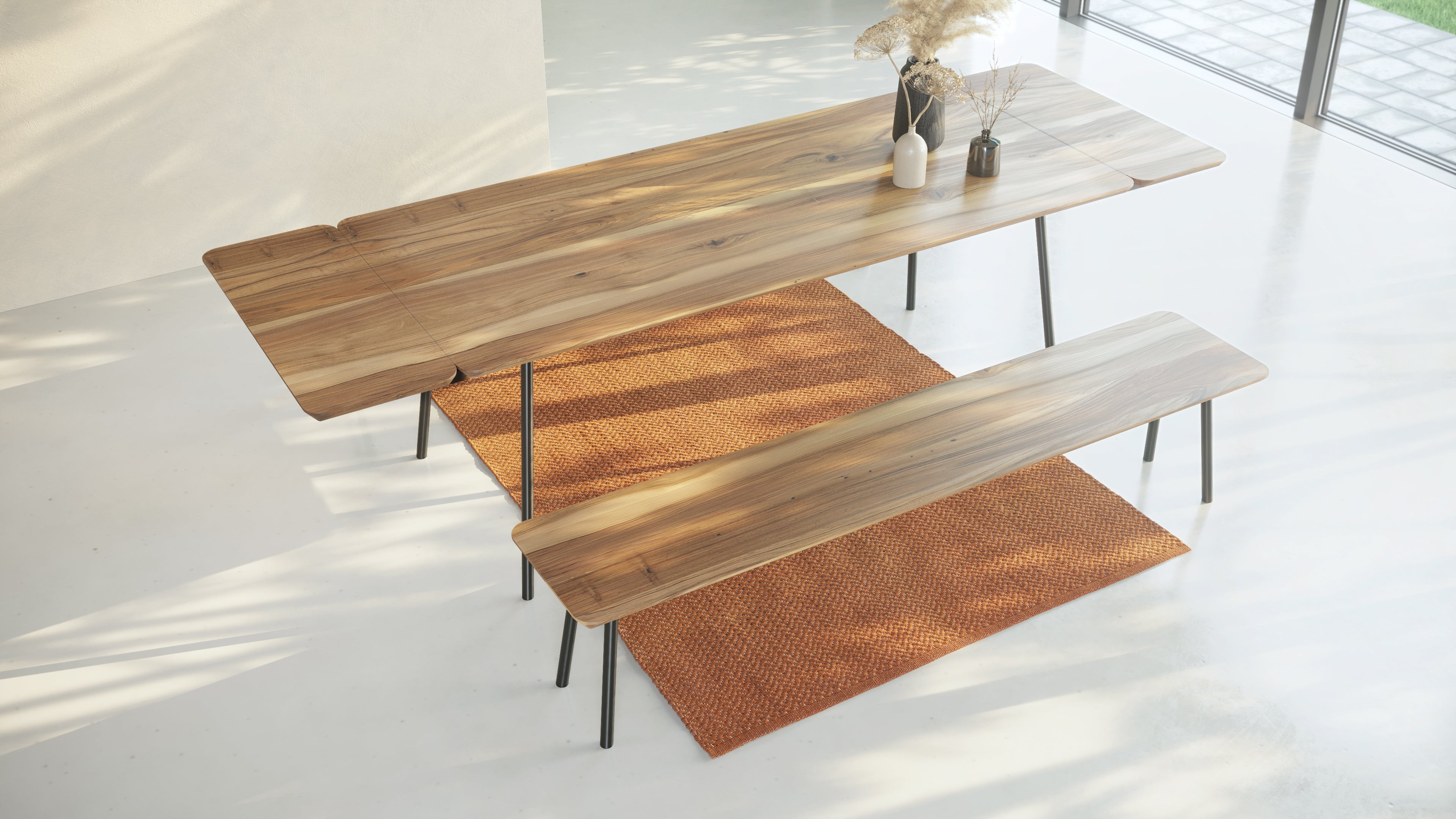 MARTA | Walnut Extendable Dining Table