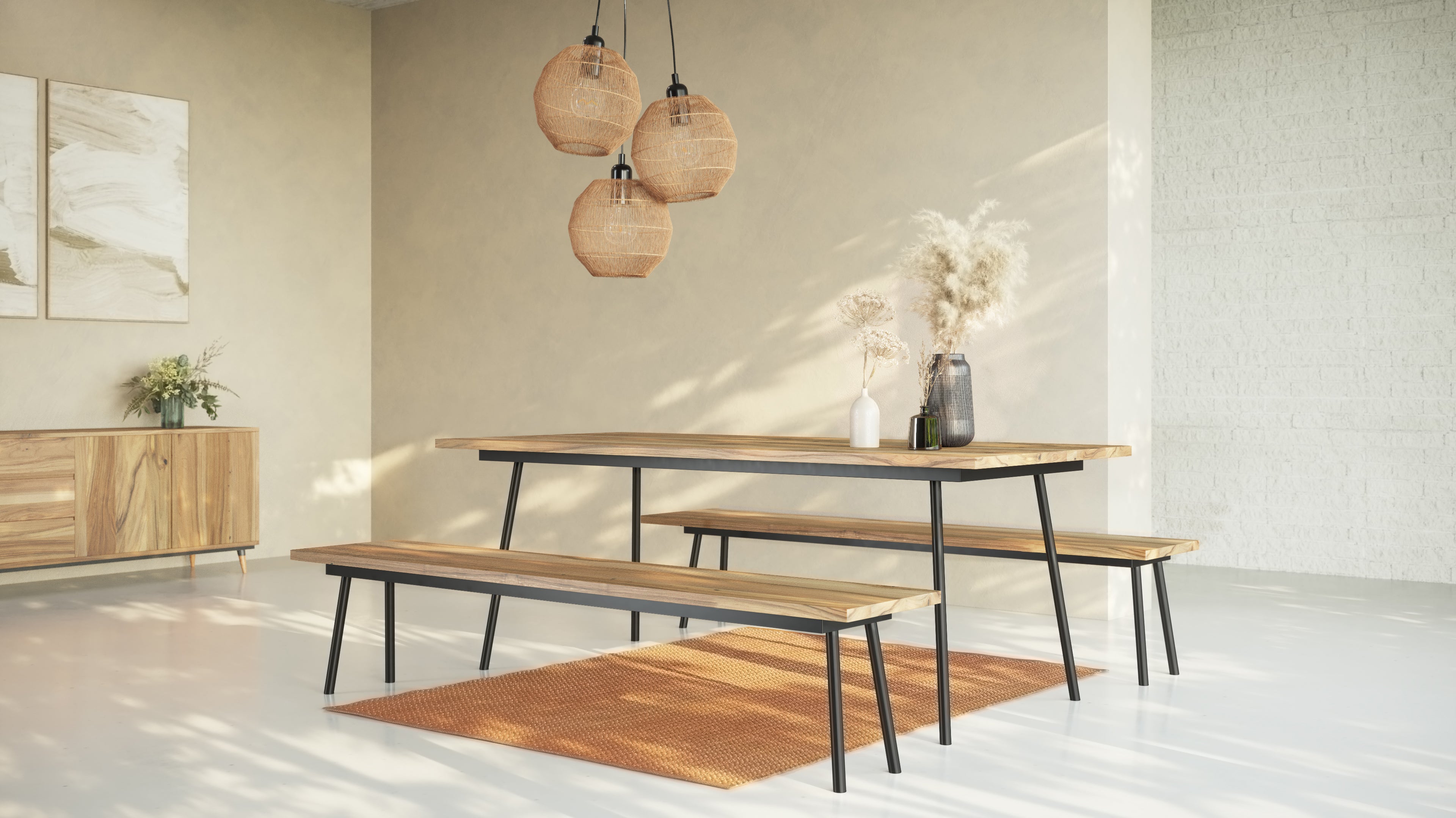 MARTA S | Walnut Dining Bench