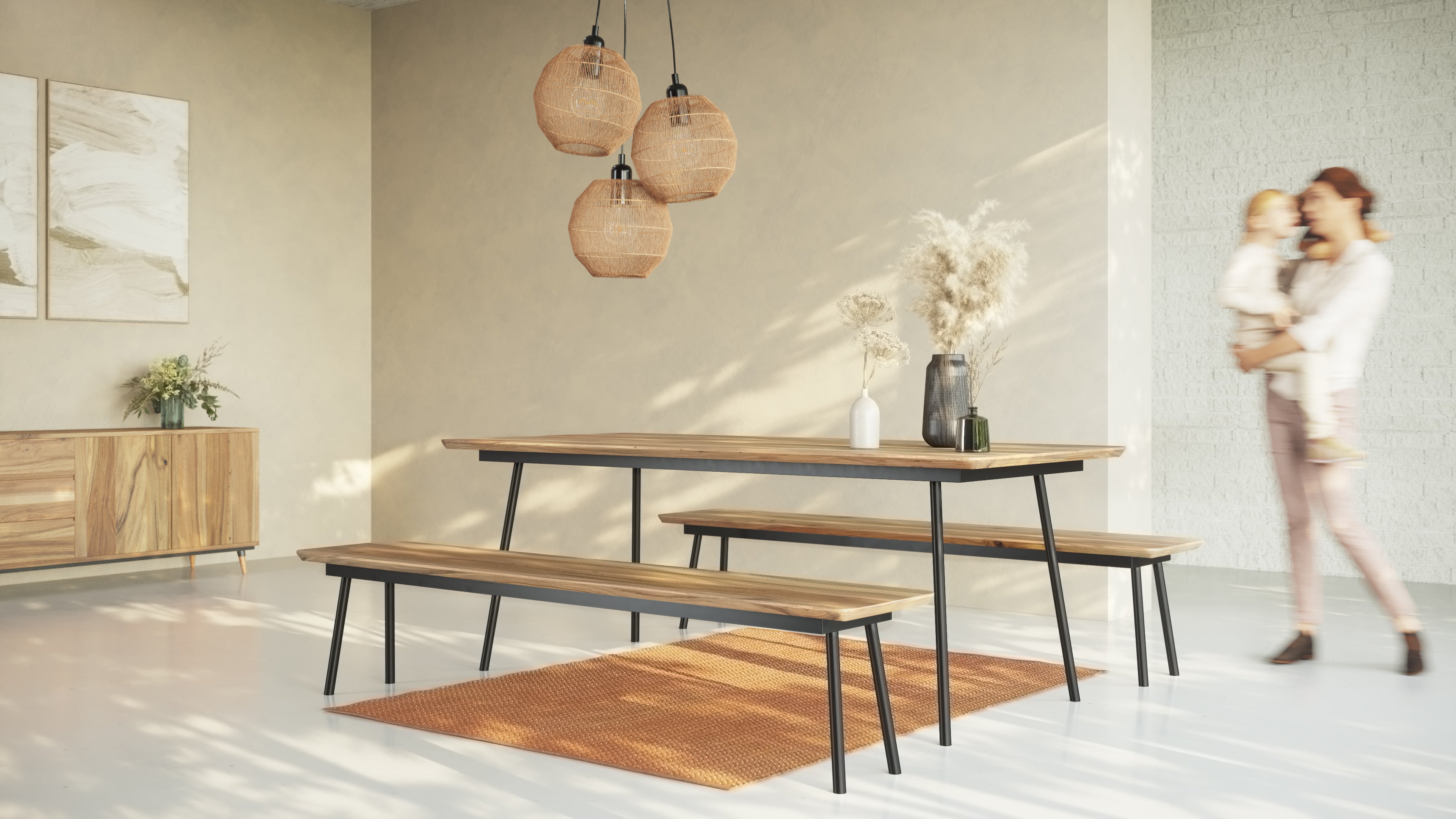 MARTA | Walnut Dining Bench