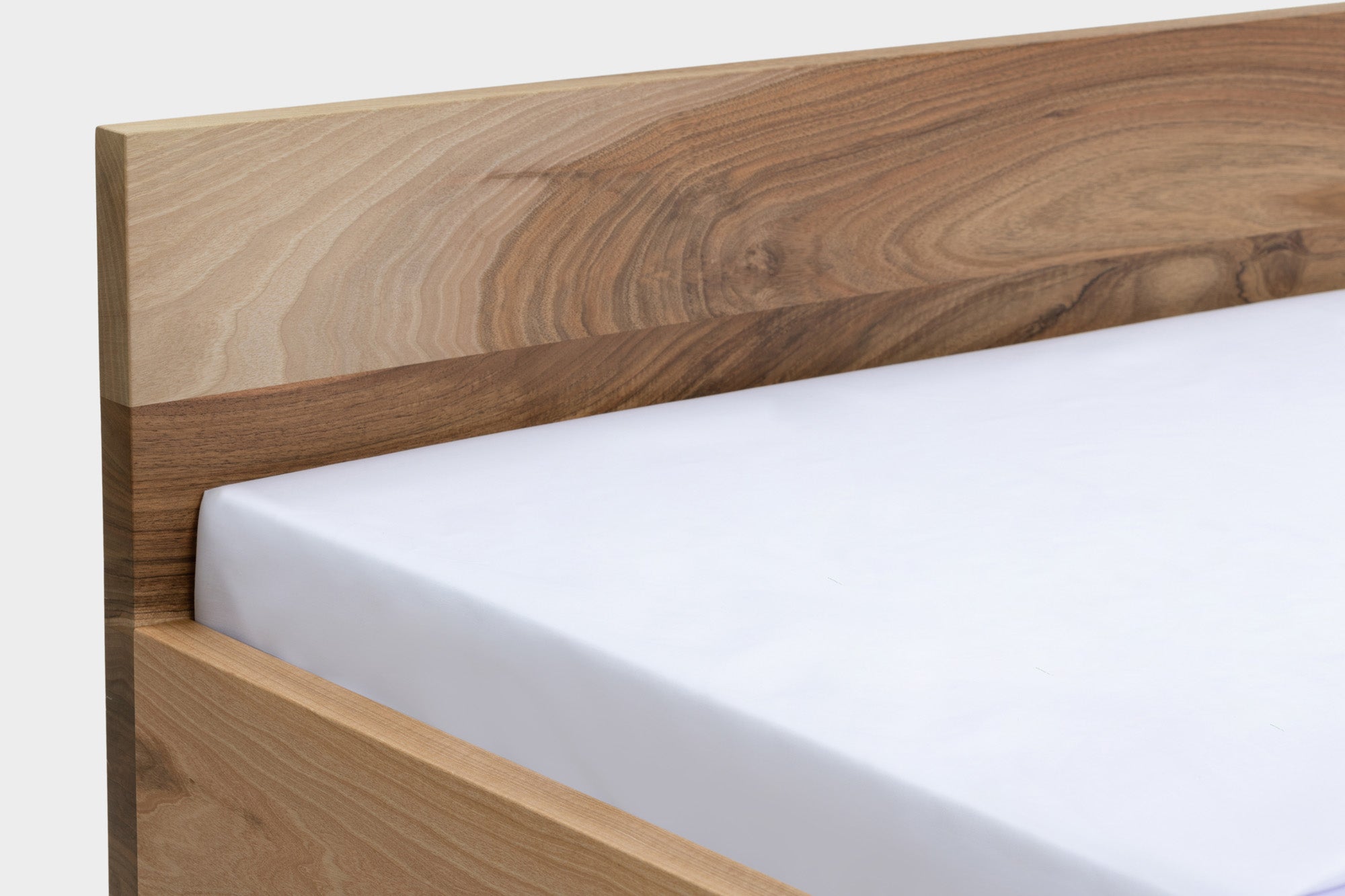 Ikea store walnut bed